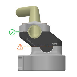 Voigt-MT Stuurverhogers 30mm/25mm V3025F | Zwart