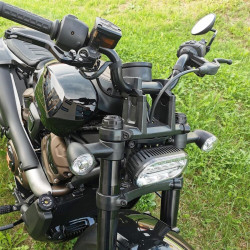 Voigt-MT Stuurverhogers met offset VHD02 | Zwart | Harley Davidson 1250 Sportster S