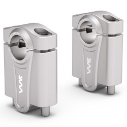 Voigt-MT Stuurverhogers 50mm S50 | Zilver | Honda XL600LM