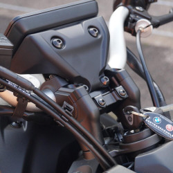 Voigt-MT Stuurverhogers 30mm/21mm VF3021Y | Zwart | Yamaha MT-07