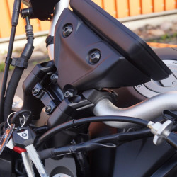 Voigt-MT Stuurverhogers 30mm/21mm VF3021Y | Zwart | Yamaha MT-07