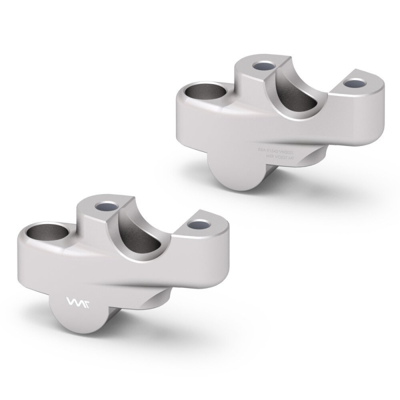 Voigt-MT Stuurverhogers 30mm/21mm VN3021 | Zilver | Honda CRF450 R/X