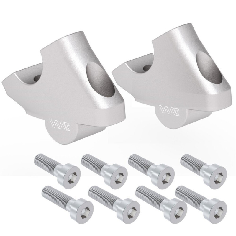Voigt-MT Stuurverhogers V303M 30mm/21mm | Zilver