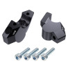 Voigt-MT Stuurverhogers 30mm/17mm VF3021X | Zwart