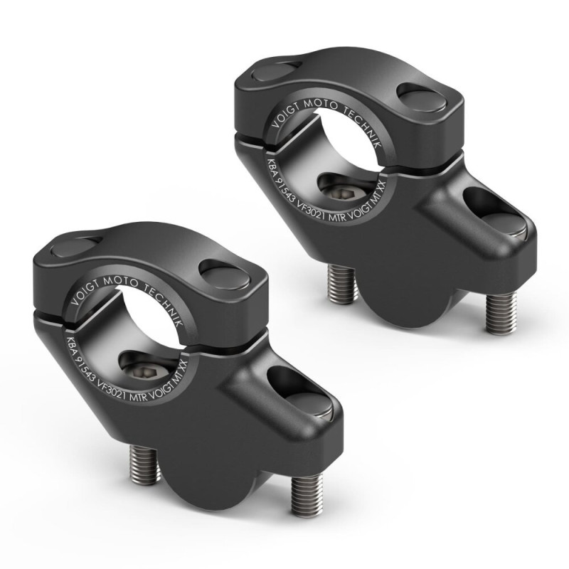 Voigt-MT Stuurverhogers 30mm/21mm VF3021 | Zwart