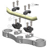 Voigt-MT Stuurverhogers 30mm/21mm VF3021 | Zwart