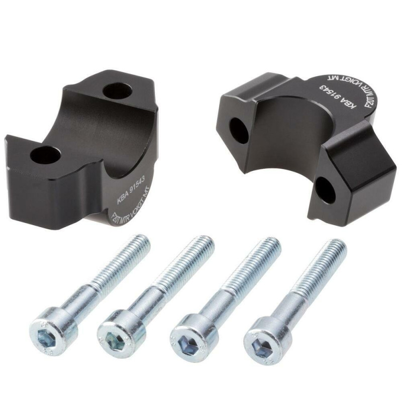 Voigt-MT Stuurverhogers 20mm F20T | Yamaha XSR700/XSR900 - Zwart