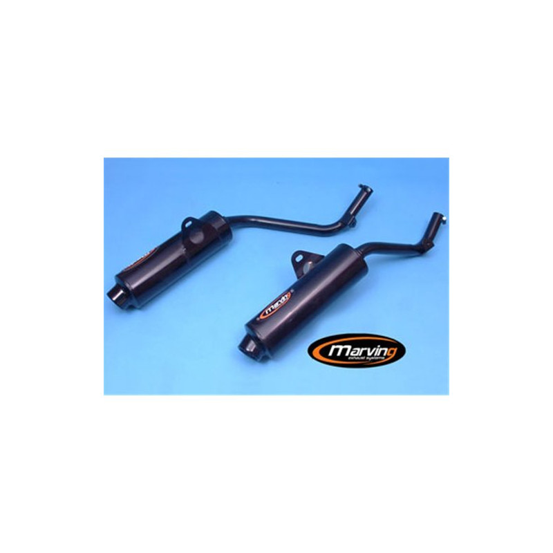 Marving Uitlaten EDR | Zwart | Honda NX650 Dominator