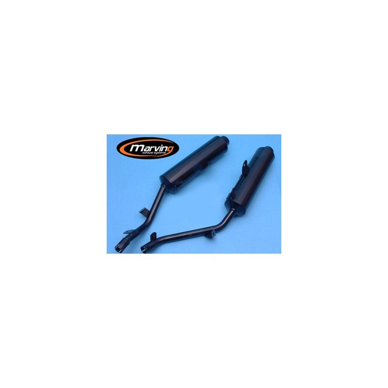 Marving Uitlaten EDR | Zwart | Aprilia Pegaso 650