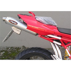 Marving Uitlaat Small Oval | Zilver | Ducati 620 Multistrada