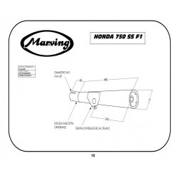 Marving Uitlaat Master | Chroom | Honda CB750 F1 SS