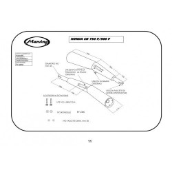 Marving Uitlaten Master | Chroom | Honda CB750F/CB900F Bol D'or