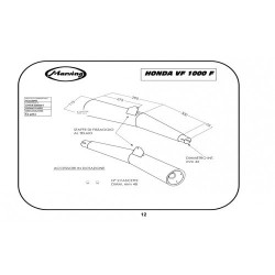 Marving Uitlaten Master | Zwart | Honda VF1000F