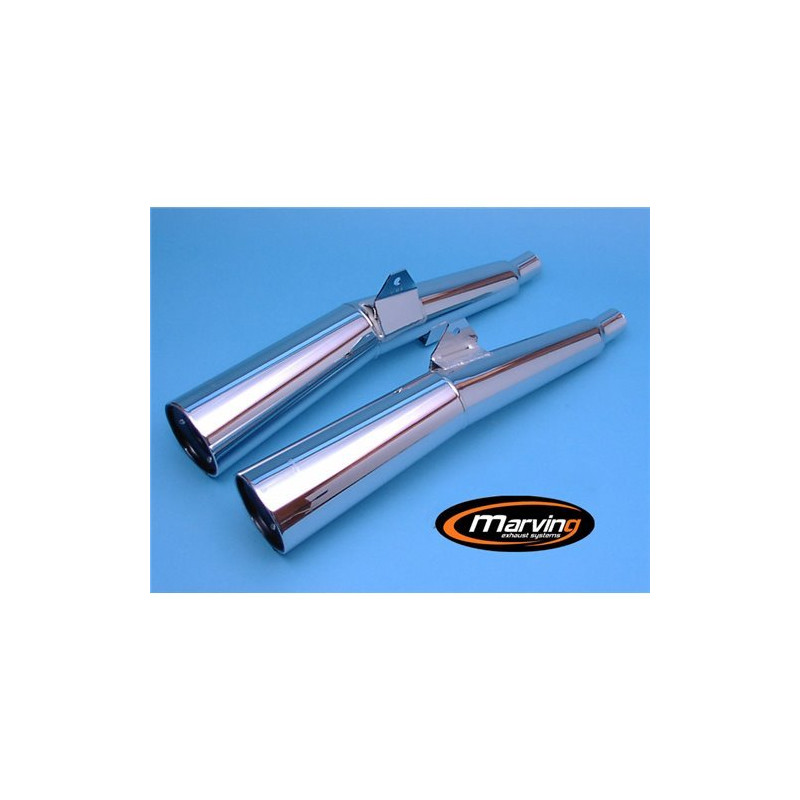 Marving Uitlaten Master | Chroom | Honda CX500E/CX650