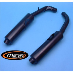 Marving Uitlaten Cylindrical | Zwart | Honda CBR1000F