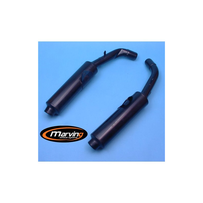Marving Uitlaten Cylindrical | Zwart | Honda CBR1000F