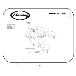 Marving Uitlaten Master | Chroom | Honda GL1200 Goldwing