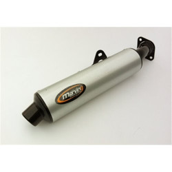 Marving Uitlaat Cylindrical | Zwart/Zilver | Honda VFR750F