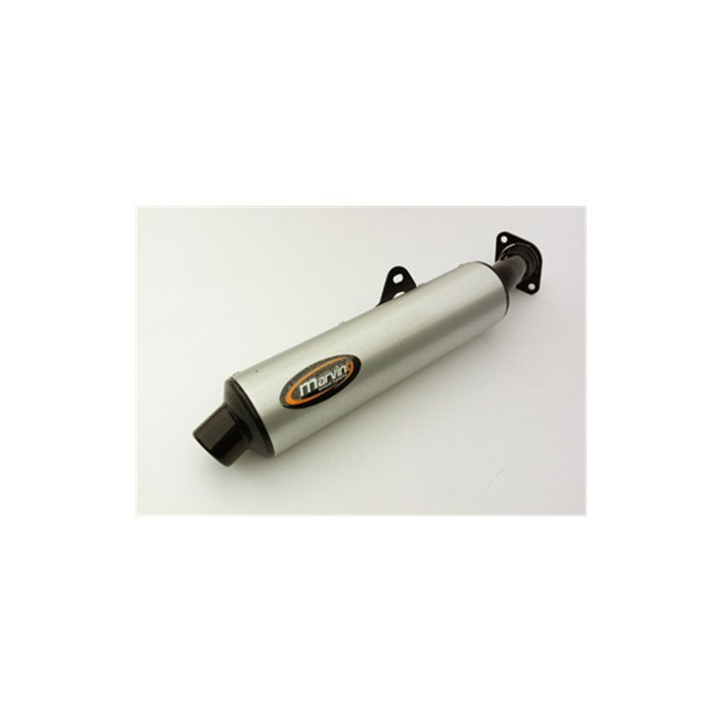 Marving Uitlaat Cylindrical | Zwart/Zilver | Honda VFR750F