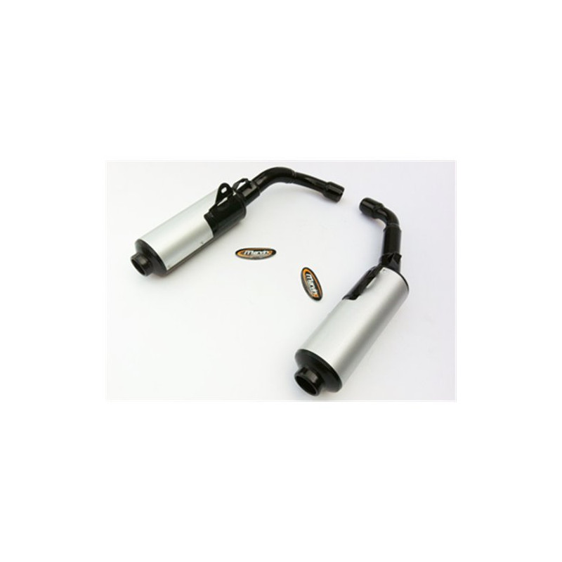 Marving Uitlaten Cylindrical | Zwart/Zilver | Honda CBR1000F