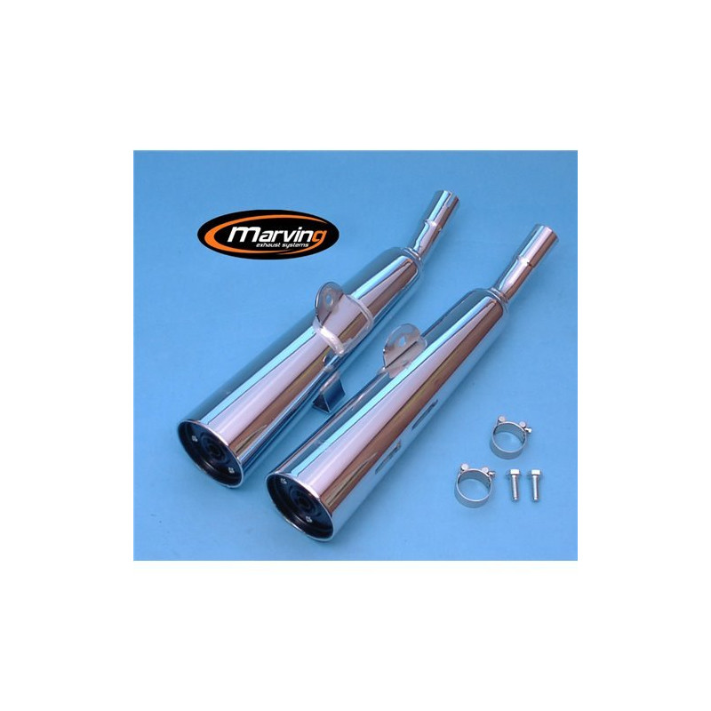 Marving Uitlaten Marvi | Chroom | Honda CM125C