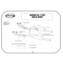 Marving Uitlaatsysteem 4-2 Master | Chroom | Honda GL1100 Goldwing