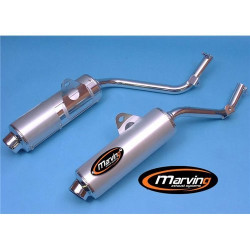 Marving Uitlaten Amacal | Chroom/Zilver | Honda NX650 Dominator