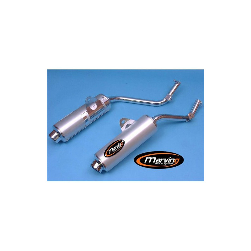 Marving Uitlaten Amacal | Chroom/Zilver | Honda NX650 Dominator