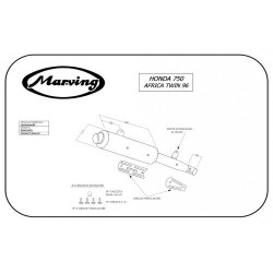 Marving Uitlaat Amacal | Chroom | Honda XRV750 Africa Twin