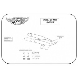 Marving Uitlaten Legend | Chroom | Honda VT1100C Shadow