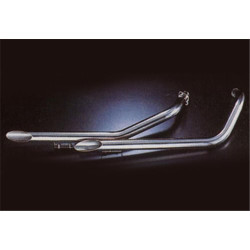 Marving Uitlaatsysteem Low Short Drag Pipes | Zilver | Honda VT600C Shadow
