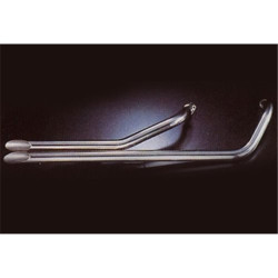 Marving Uitlaatsysteem Low Short Drag Pipes | Zilver | Honda VT600C Shadow