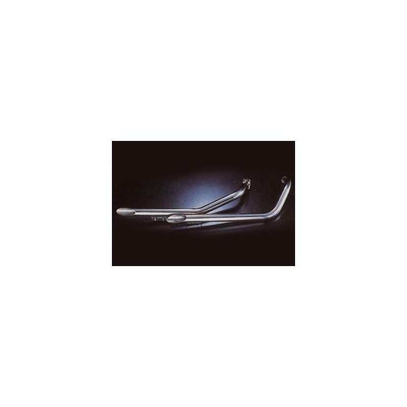 Marving Uitlaatsysteem Low Short Drag Pipes | Zilver | Honda VT750 Shadow
