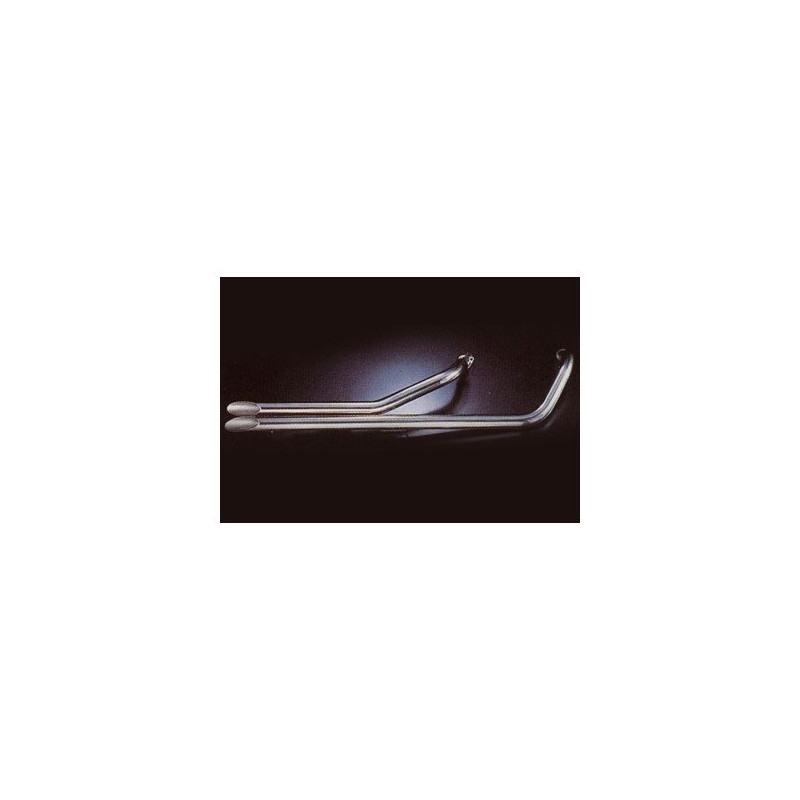 Marving Uitlaatsysteem Low Short Drag Pipes | Zilver | Honda VT750 Shadow
