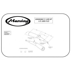 Marving Uitlaten Master | Zwart | Kawasaki GPZ1100 Uni-Trak & Z1000 (Oude modellen)