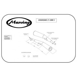 Marving Uitlaten Master | Chroom | Kawasaki Z1000 (Oude modellen)