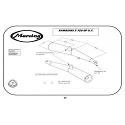 Marving Uitlaten Master | Zwart | Kawasaki Z750GP