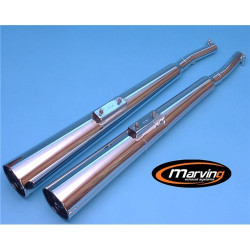 Marving Uitlaten Marvi | Chroom | Kawasaki Z650F/Z750