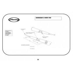 Marving Uitlaten Marvi | Chroom | Kawasaki Z650F/Z750