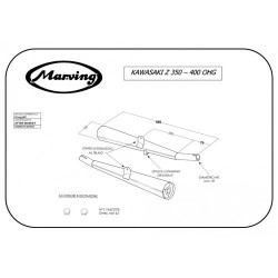 Marving Uitlaten Marvi | Chroom | Kawasaki Z400OHC