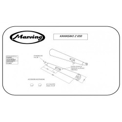 Marving Uitlaten Marvi | Chroom | Kawasaki Z650