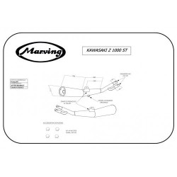 Marving Uitlaten Master | Chroom | Kawasaki Z1000 (Oude modellen)