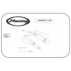 Marving Uitlaten Master | Chroom | Kawasaki Z1300