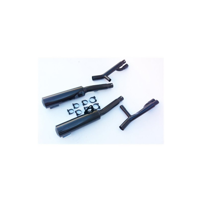 Marving Uitlaten Cylindrical | Zwart | Kawasaki ZX-10