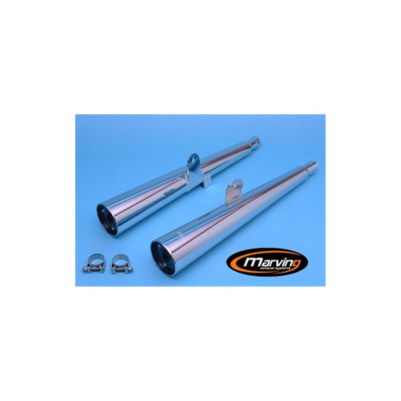 Marving Uitlaten Marvi | Chroom | Kawasaki Z250