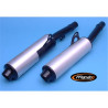 Marving Uitlaten Cylindrical | Zwart/Zilver | Kawasaki ZZR600