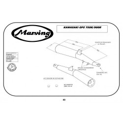 Marving Uitlaten Master | Zwart | Kawasaki GPZ750R/GPZ900R