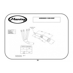 Marving Uitlaatsysteem 4-1 Master | Chroom | Kawasaki Z650(+F)