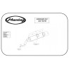 Marving Uitlaat Amacal | Chroom/Zilver | Kawasaki KLX650