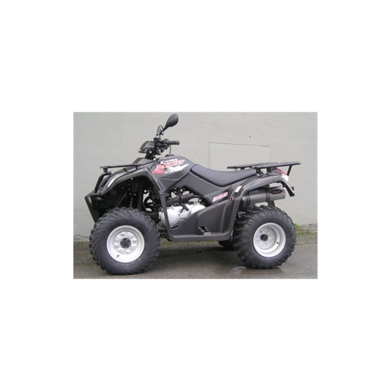 Marving Uitlaatsysteem Small Oval | Zilver | Kymco 300 MXU/Maxxer